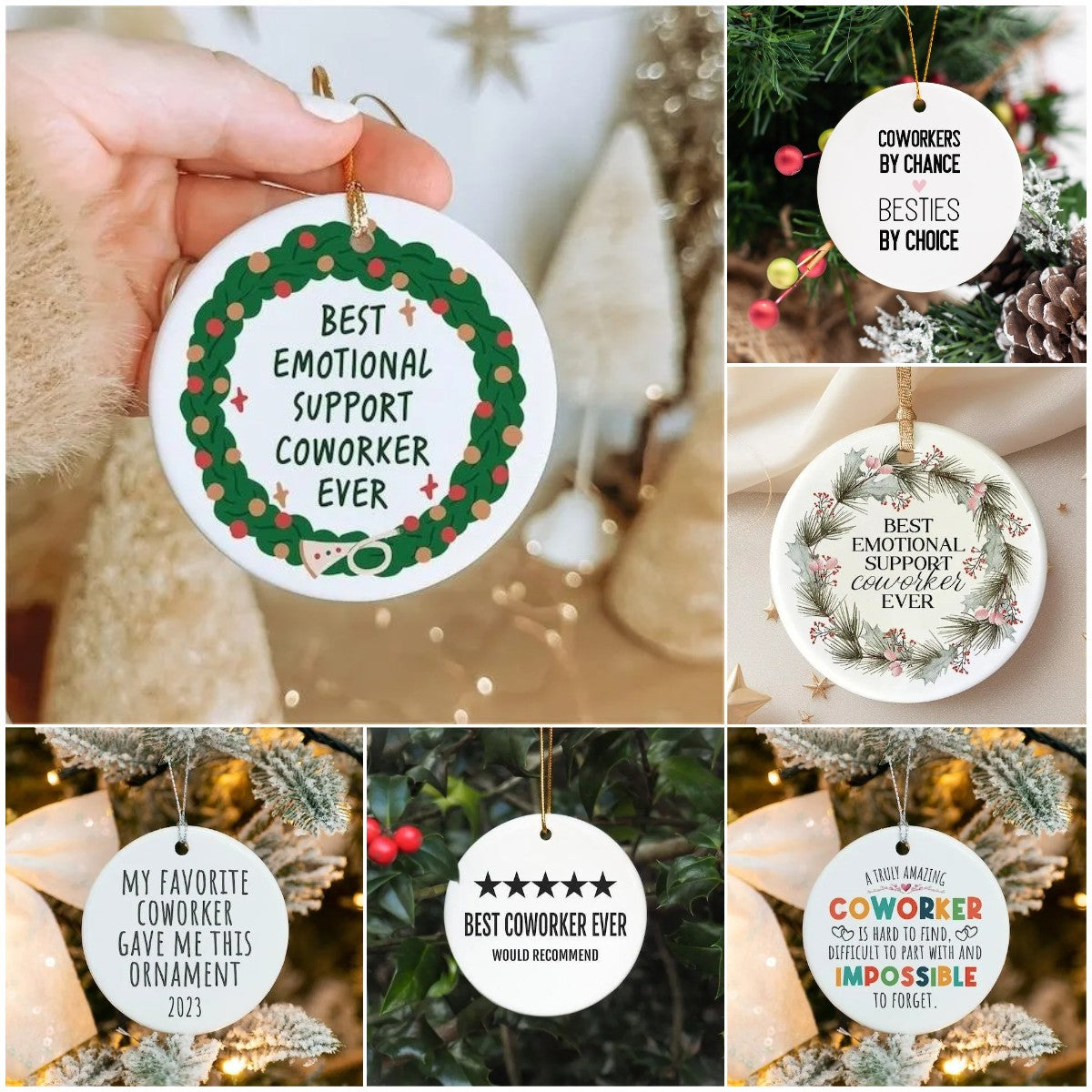🎁🎁Handmade Emotional Support Ornament Gift