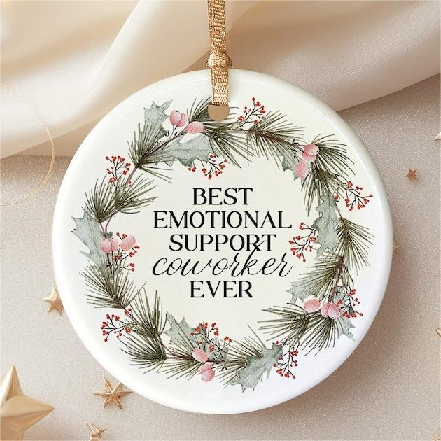 🥰TO-COWORKER🎁Emotional Support Ornament Gift