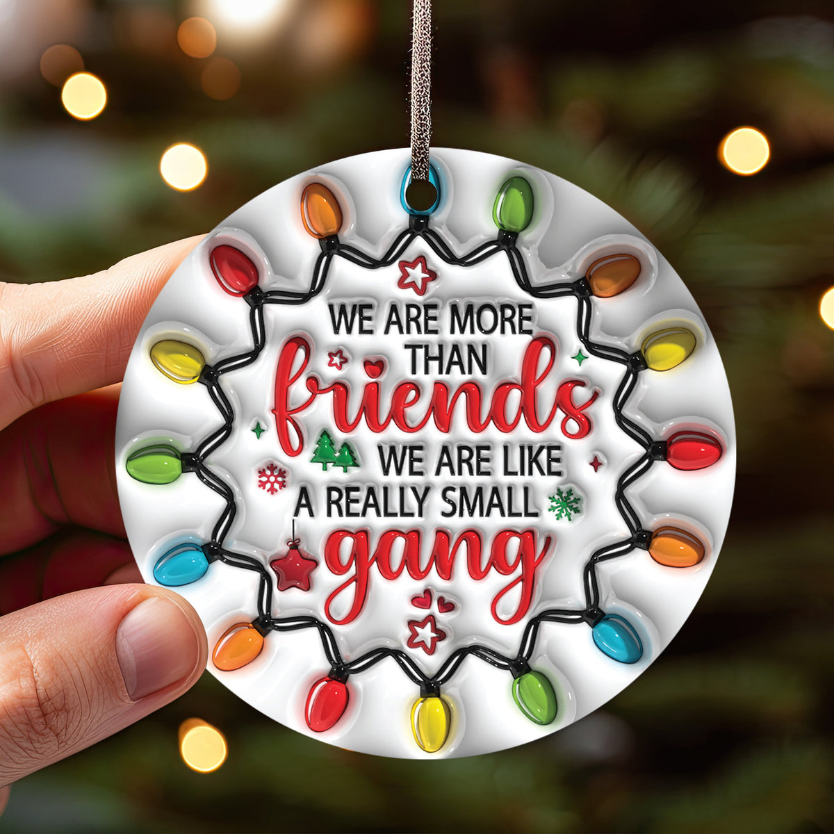 🔥CHRISTMAS PRE-SALE 50% OFF🎁BESTIES CHRISTMAS ROUND ORNAMENT